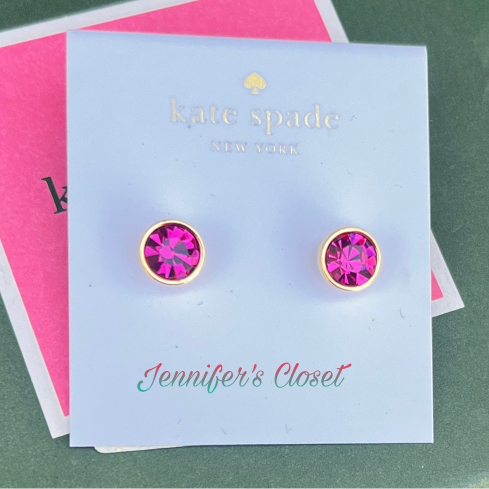Kate Spade Gold-tone Crystal Stud Earrings NWT